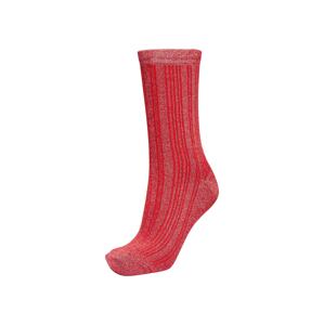 SELECTED FEMME Ponožky 'Lana'  strieborná / červená