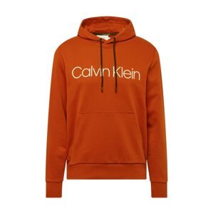 Calvin Klein Mikina  oranžová / čierna / biela