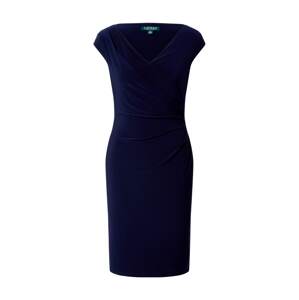 Lauren Ralph Lauren Puzdrové šaty 'BRANDIE-CAP SLEEVE-DAY DRESS'  námornícka modrá