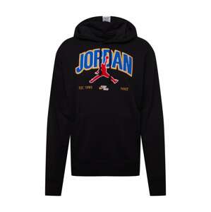 Jordan Športová mikina  čierna / modrá / oranžová / svetločervená / biela