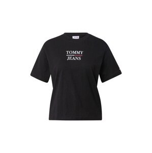 Tommy Jeans Tričko  čierna / biela / červená / tmavomodrá