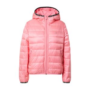 Tommy Jeans Zimná bunda  ružová / čierna / biela
