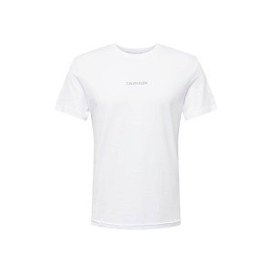 Calvin Klein Tričko  biela / čierna / svetlosivá