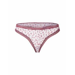 Calvin Klein Underwear Tangá  biela / červeno-fialová