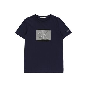 Calvin Klein Jeans T-Shirt  tmavomodrá / biela / čierna