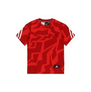 ADIDAS PERFORMANCE Funkčné tričko  červená / tmavočervená / biela