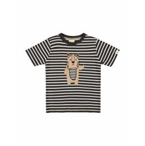 Turtledove London T-Shirt 'Leopard'  čierna / biela / béžová