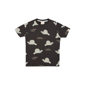 Turtledove London T-Shirt 'Seals'  čierna / sivá / béžová