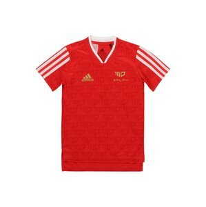 ADIDAS PERFORMANCE Funkčné tričko 'SALAH'  červená / biela