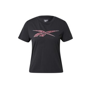 Reebok Funkčné tričko  ružová / malinová / čierna / biela