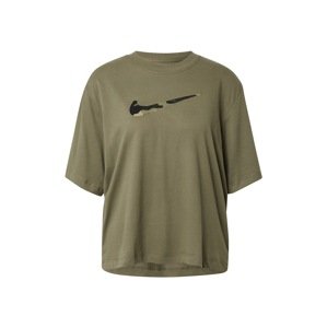 NIKE Funkčné tričko  olivová / čierna / zelená