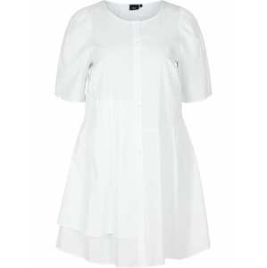 Zizzi Košeľové šaty 'Ehelena'  biela