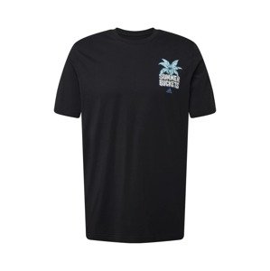 ADIDAS PERFORMANCE Funkčné tričko  čierna / azúrová / modrosivá / dymovo modrá