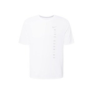 NIKE Funkčné tričko 'Miler Run Division'  biela / sivá