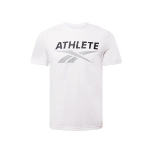 Reebok Sport Funkčné tričko  striebornosivá / čierna / biela