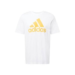 ADIDAS PERFORMANCE Funkčné tričko  biela / žltá