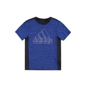 ADIDAS PERFORMANCE Funkčné tričko  kráľovská modrá / tmavomodrá / biela