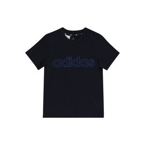 ADIDAS PERFORMANCE Funkčné tričko 'LIN'  čierna / modrá