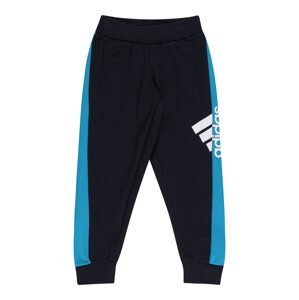 ADIDAS PERFORMANCE Športové nohavice 'BOS'  čierna / modrá / biela