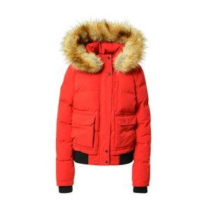 Superdry Zimná bunda 'Everest'  svetlohnedá / svetločervená / čierna
