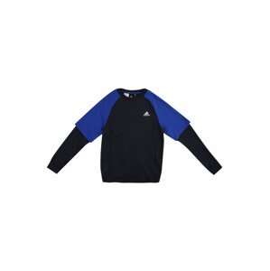ADIDAS PERFORMANCE Sportsweatshirt  čierna / modrá / biela