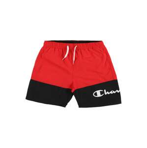 Champion Authentic Athletic Apparel Plavecké šortky  ohnivo červená / čierna / biela