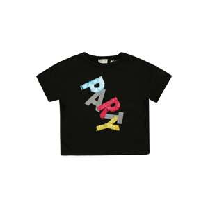 OVS T-Shirt  čierna / svetlomodrá / limetková / strieborná / brusnicová