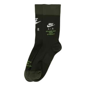 Nike Sportswear Ponožky  jedľová / biela / kiwi