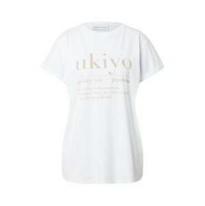 Karo Kauer Shirt 'Ukiyo'  biela / svetlobéžová