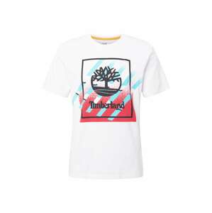 TIMBERLAND T-Shirt  biela / červená / čierna / svetlomodrá