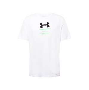 UNDER ARMOUR Funkčné tričko  biela / čierna / neónovo zelená