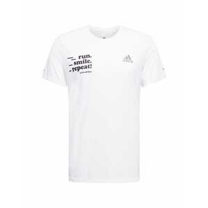 ADIDAS PERFORMANCE Funkčné tričko  biela / čierna / sivá / broskyňová