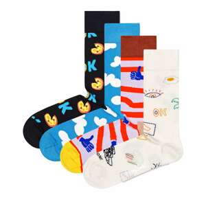 Happy Socks Ponožky  béžová / nebesky modrá / čierna / svetlosivá / zmiešané farby