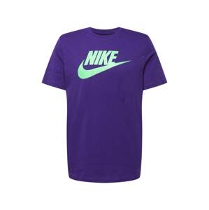 Nike Sportswear Tričko  tmavofialová / svetlozelená