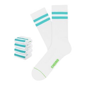CHEERIO* Ponožky 'TENNIS TYPE 4P'  modrá / biela