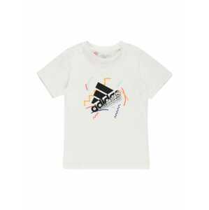 ADIDAS PERFORMANCE Funkčné tričko  biela / čierna / oranžová