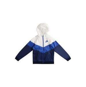 Nike Sportswear Prechodná bunda  biela / námornícka modrá / kráľovská modrá