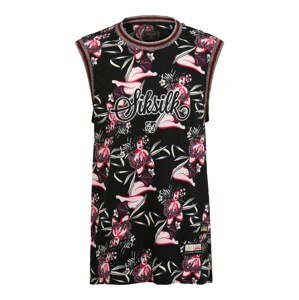 SikSilk Shirt  čierna / biela / ružová / farba lesného ovocia / námornícka modrá