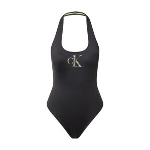 Calvin Klein Swimwear Jednodielne plavky  béžová / svetložltá / čierna