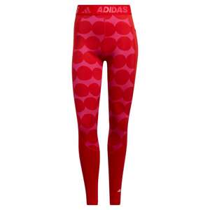 ADIDAS PERFORMANCE Športové nohavice 'Marimekko'  svetločervená / ružová