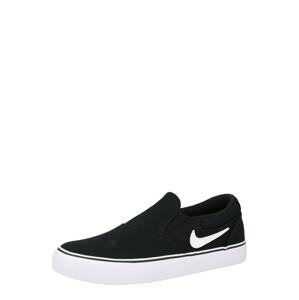 Nike SB Športová obuv  čierna / biela