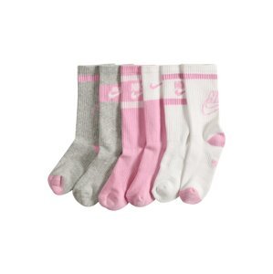 Nike Sportswear Ponožky  sivá / biela / ružová