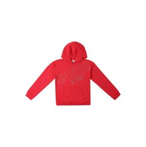 GUESS Sweatshirt  strieborná / červená