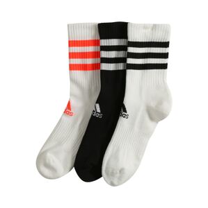 ADIDAS PERFORMANCE Športové ponožky  biela / neónovo oranžová / čierna