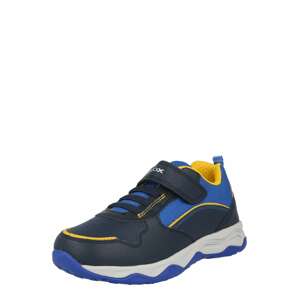 GEOX Sneaker 'CALCO'  žltá / námornícka modrá / kráľovská modrá