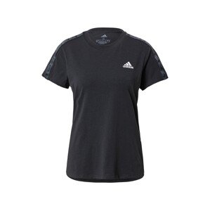 ADIDAS SPORTSWEAR Funkčné tričko  tmavosivá / čierna / biela