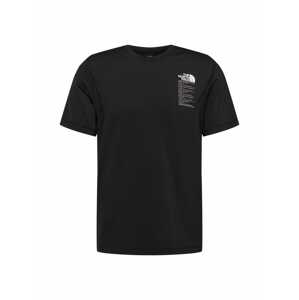 THE NORTH FACE Funkčné tričko 'GLACIER'  čierna / biela / sivá