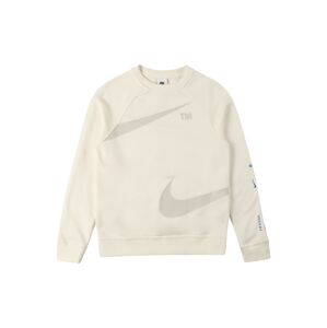 Nike Sportswear Mikina  sivá / krémová