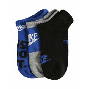 Nike Sportswear Ponožky  kráľovská modrá / čierna / sivá melírovaná