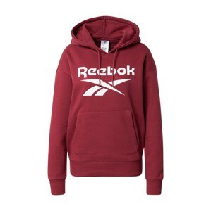 Reebok Sport Sportsweatshirt  tmavočervená / biela